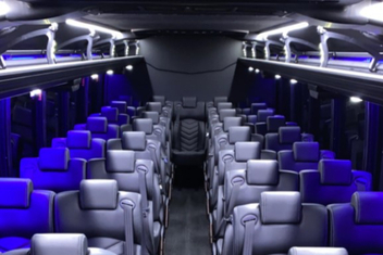 Greenville Charter Bus Interior