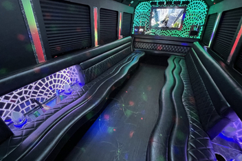 Greenville Limo Bus Interior