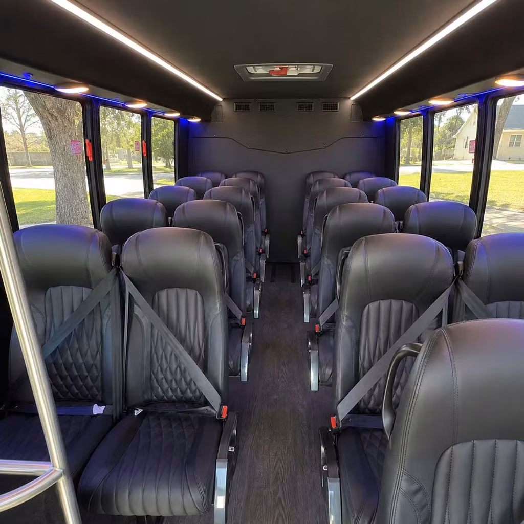 28 passenger minibus interior