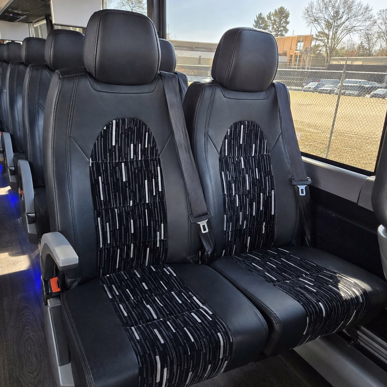 greenville charter bus interior
